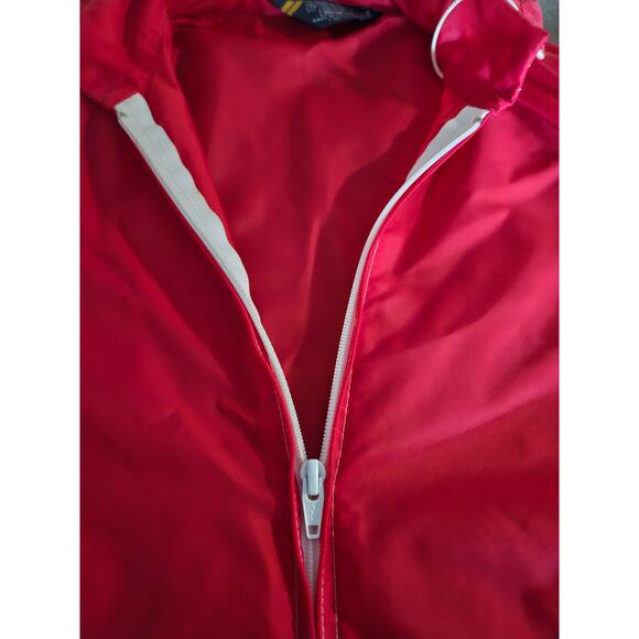 Vintage 70’s Sears Jacket Men’s Medium Red Windbreaker Rain Hoodie Stock #52012 - Picture 7 of 13